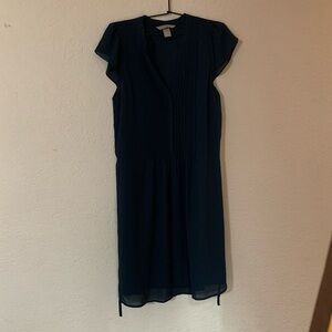 Navy blue H&M midi dress.